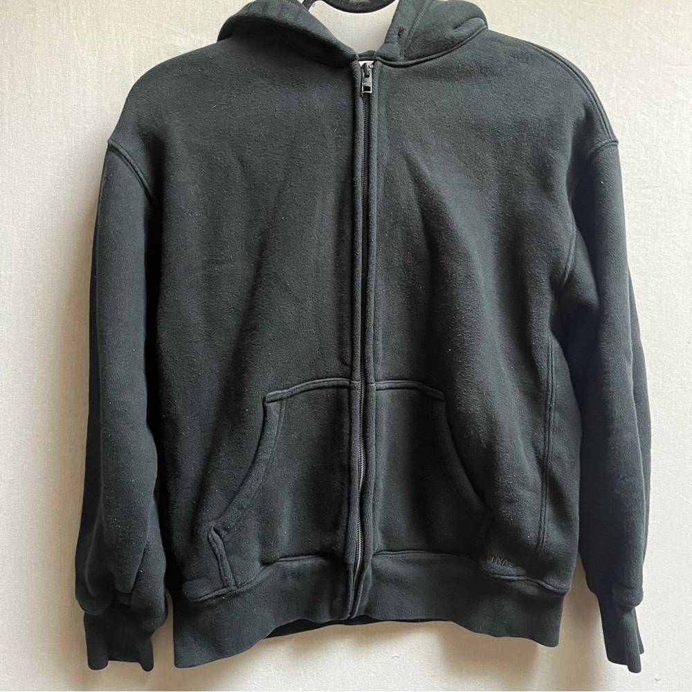 TNA SweatFleece Bubble Boyfriend Fit Full Zip Hoodie Sz XXS
